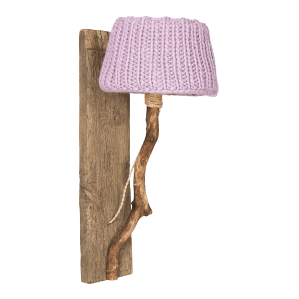 houten wandlamp